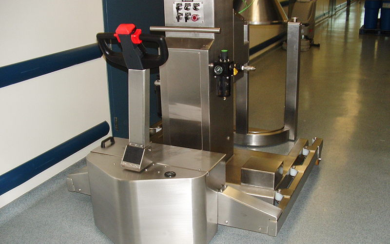 Stainless Steel PowerTug with twin front legs at Wyeth Medica